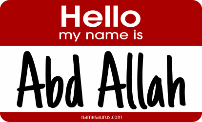 Hello my name is Abd Allah png download